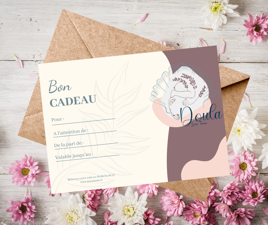 bon cadeau soin postnatal cadeau de naissance